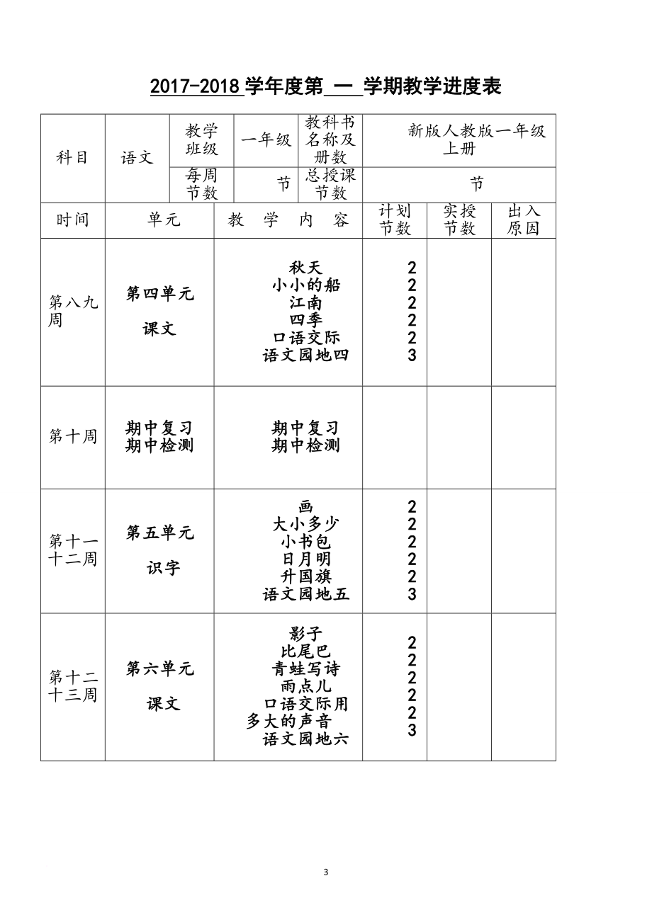 2017部编版一年级上册语文语文全册教案教学设计(2017最新审定).doc_第3页