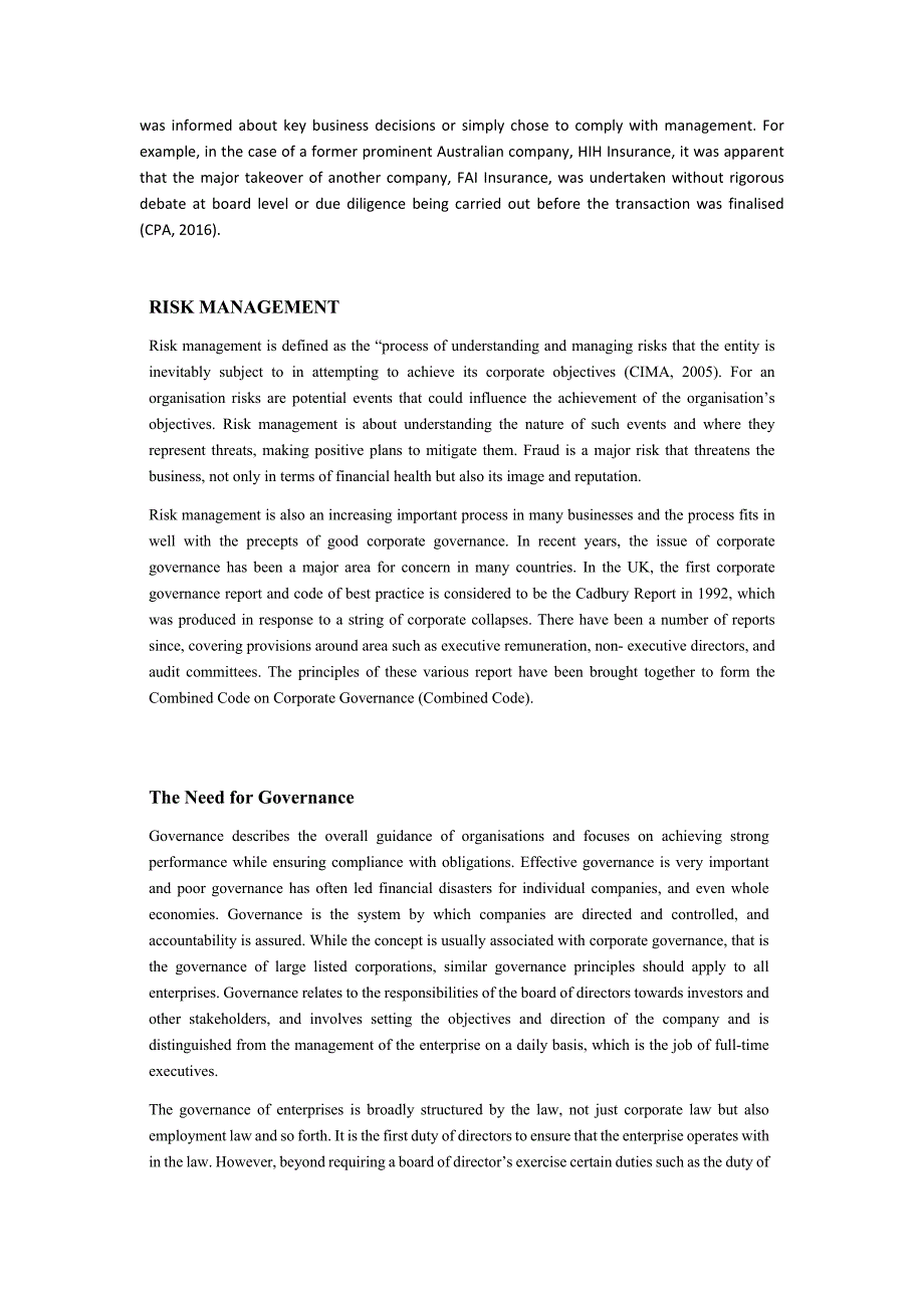 【精品文档】68中英文双语财务管理会计专业毕业设计外文文献翻译成品：金融财务欺诈风险管理和公司治理_第3页