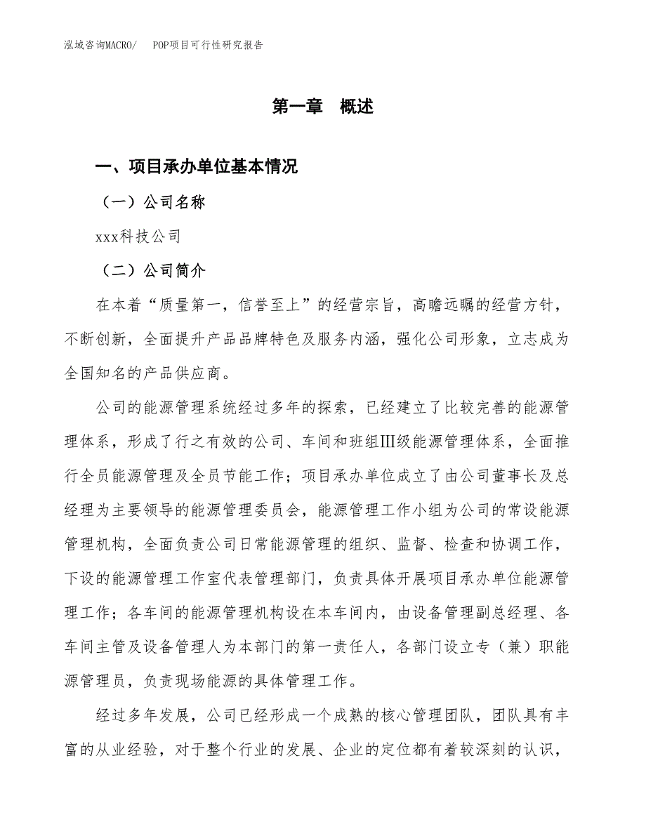 POP项目可行性研究报告（总投资17000万元）（72亩）_第3页