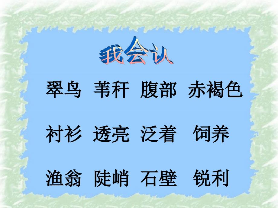 语文人教版三年级下册小学语文人教版《翠鸟》课件_第4页