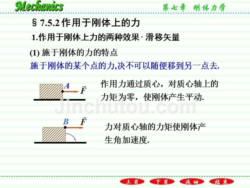 普通物理学教程力学教学课件作者第二版电子教案漆安慎-发印后修改版7.5刚体平面运动的动力学方程_第5页