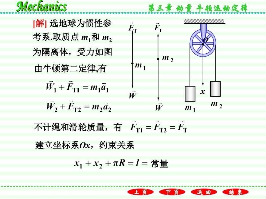 普通物理学教程力学教学课件作者第二版电子教案漆安慎-发印后修改版3.4牛顿运动定律的应用_第5页