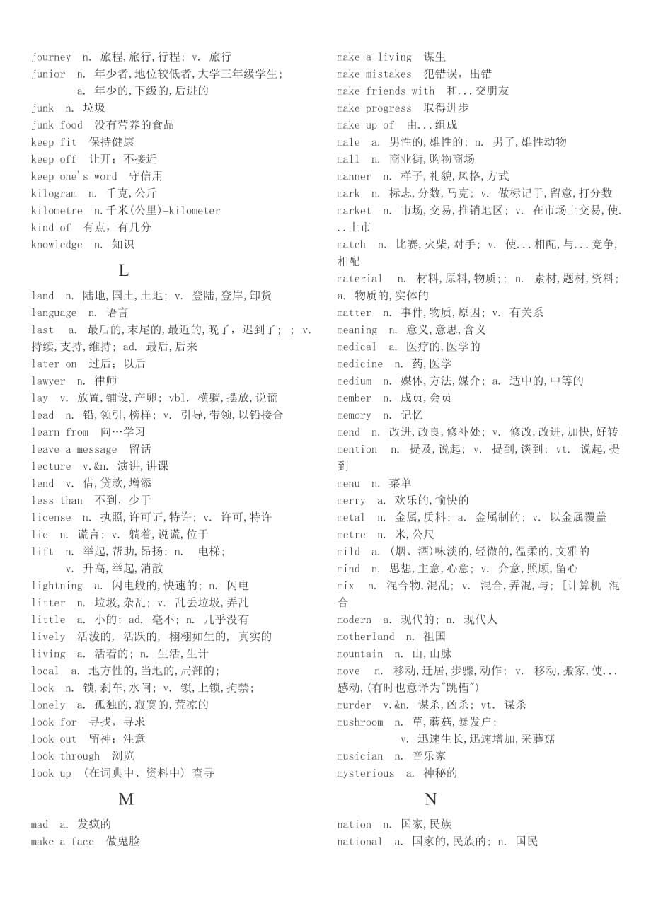 初中英语难点单词_第5页