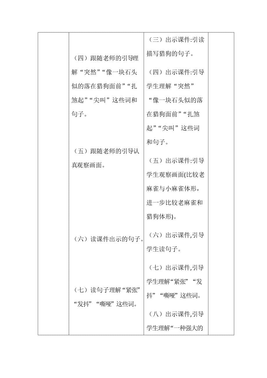 语文人教版四年级上册麻雀教学设计.docx_第5页