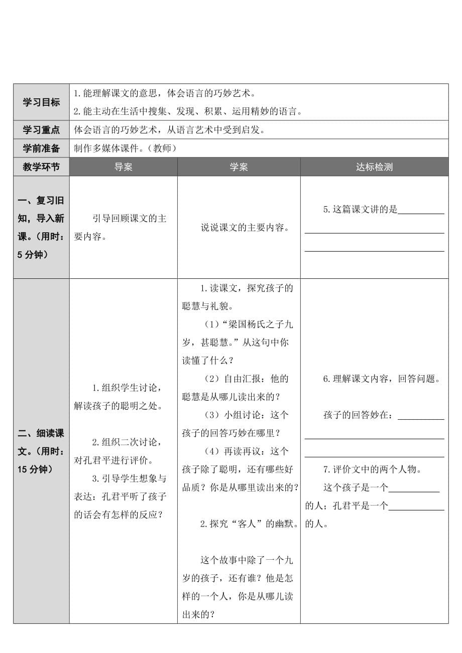 语文人教版五年级下册10 杨氏父子_第5页