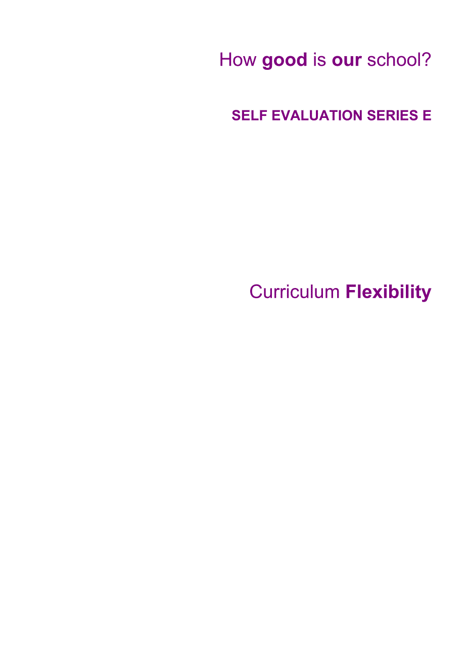 curriculum flexibility - word version - education scotland课程的灵活性-字版-苏格兰教育_第1页