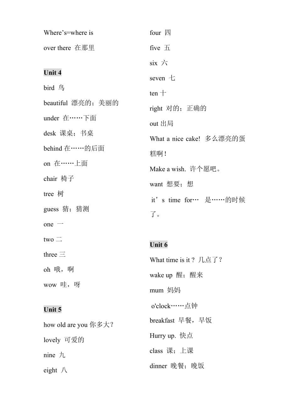 苏教版译林三年级上下册单词表.doc_第5页