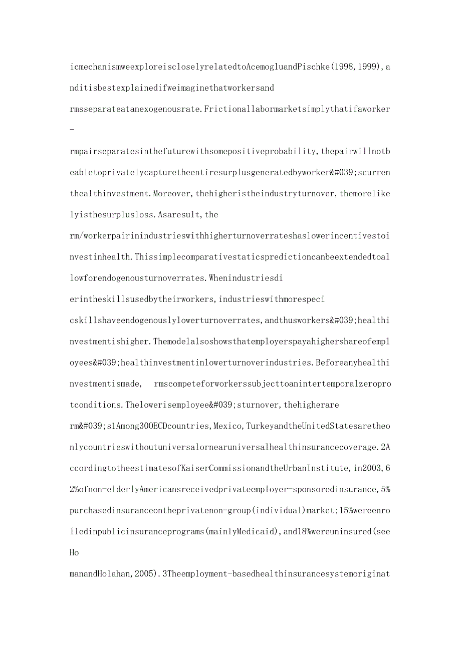 dynamic ineffciencies in employmentbased health insurance system：theory and evidence_第3页