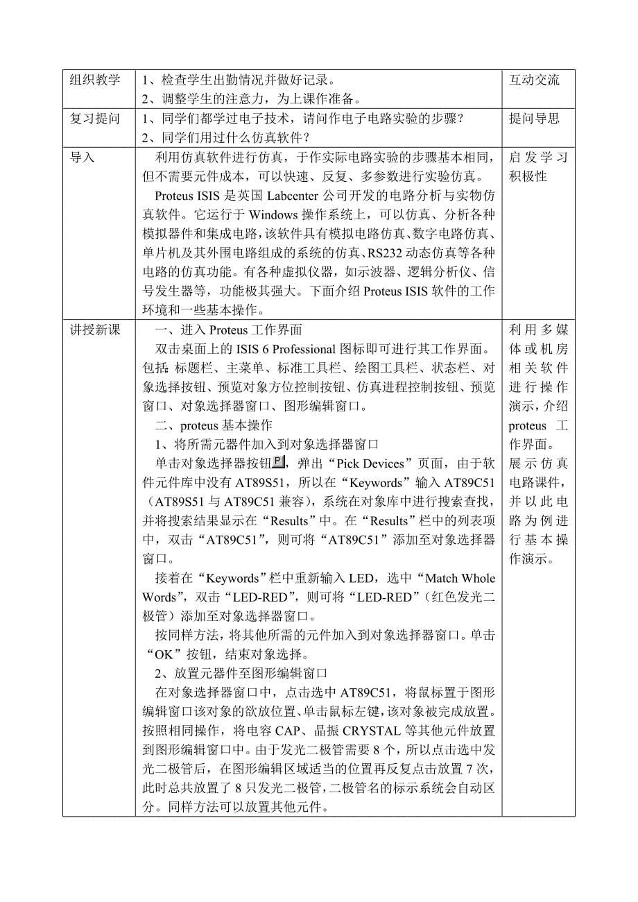 单片机应用技能实训教案项目1_第5页