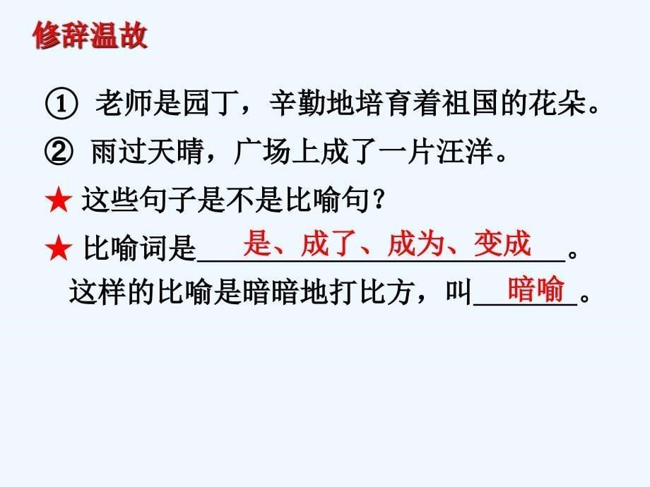 语文人教版六年级下册修辞手法专题复习教案 课件_第5页