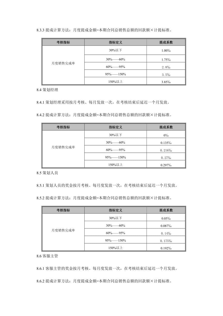 营销体系组织架构、职位序列及薪酬建议(12.6).doc_第5页