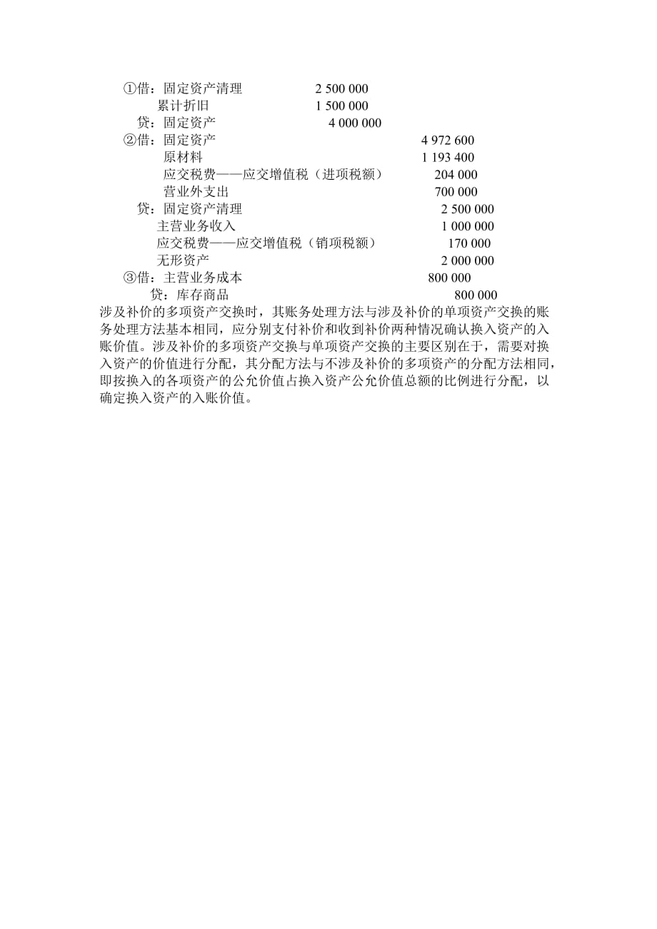 财务会计教学课件作者第三版刘尚林电子教案ppta公司换出资产的账面价值合计为500万元_第2页