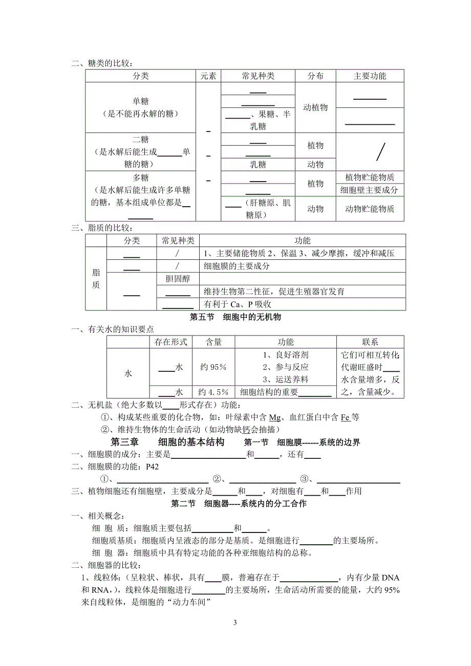 高中生物学考知识点总结(挖空版).doc_第3页