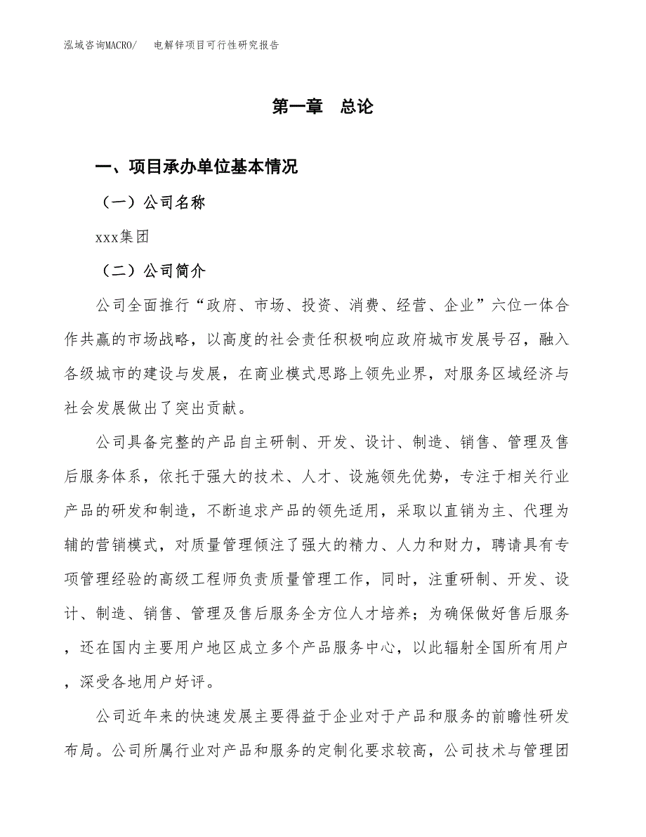 电解锌项目可行性研究报告（总投资13000万元）（50亩）_第3页