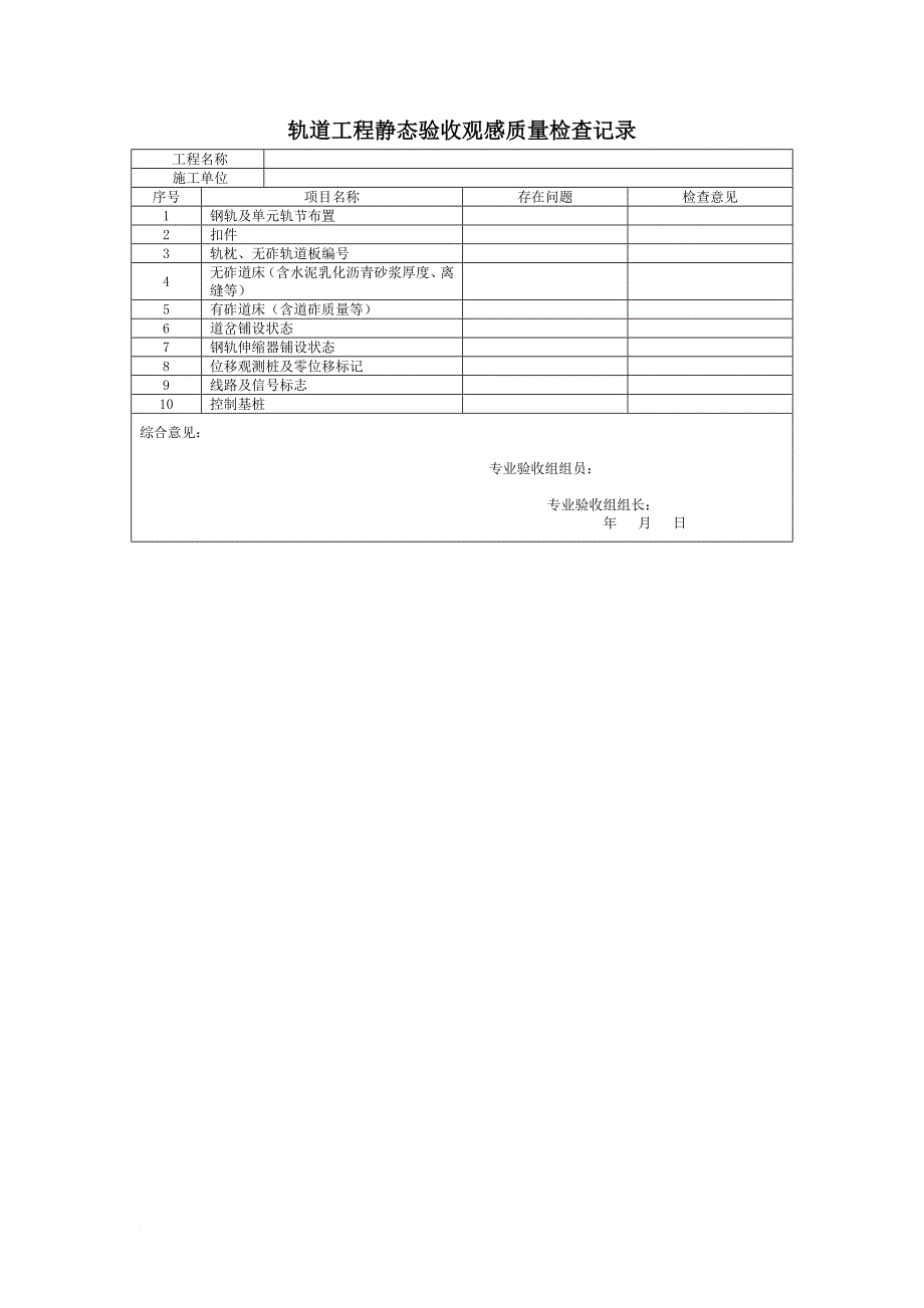 高速铁路工程静态验收所有附表.doc_第3页