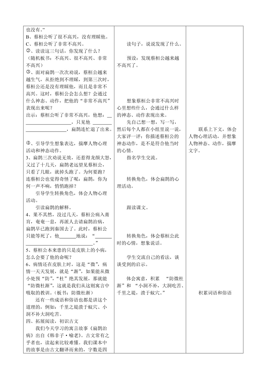 语文人教版四年级下册扁鹊治病_第3页