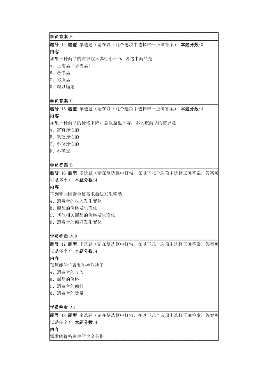 南京大学网络教育学院微观经济学第一次作业(2)_第4页