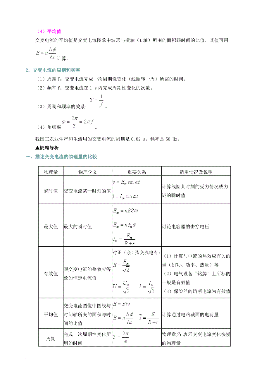 高考综合复习——交变电流专题复习.doc_第4页