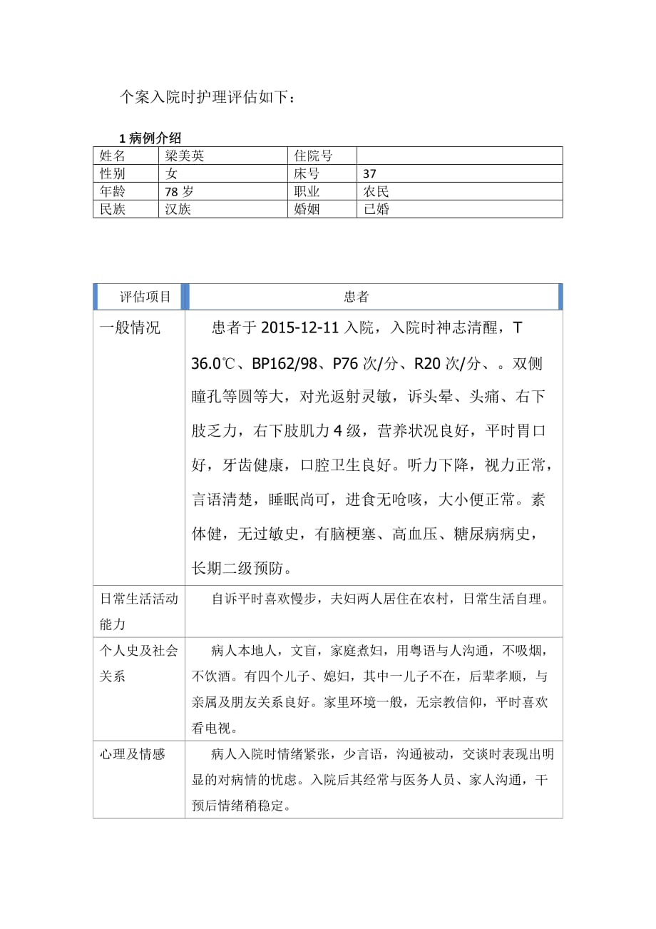 脑梗塞护理个案.doc_第4页