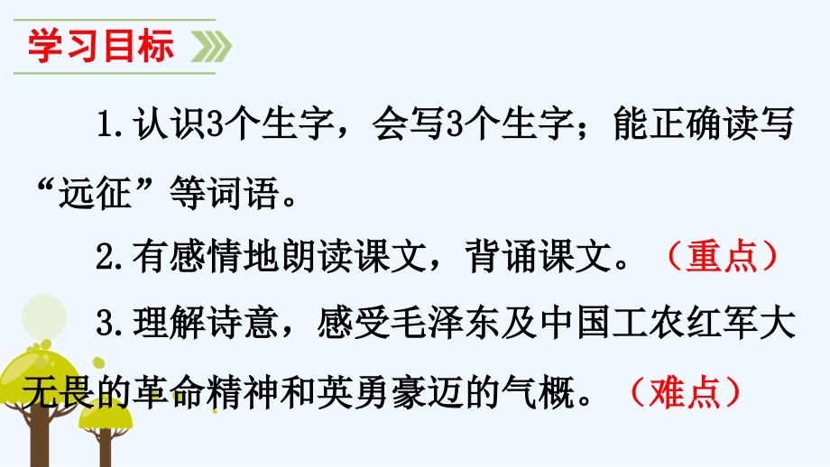 语文人教版五年级上册25 七律·长征_第3页