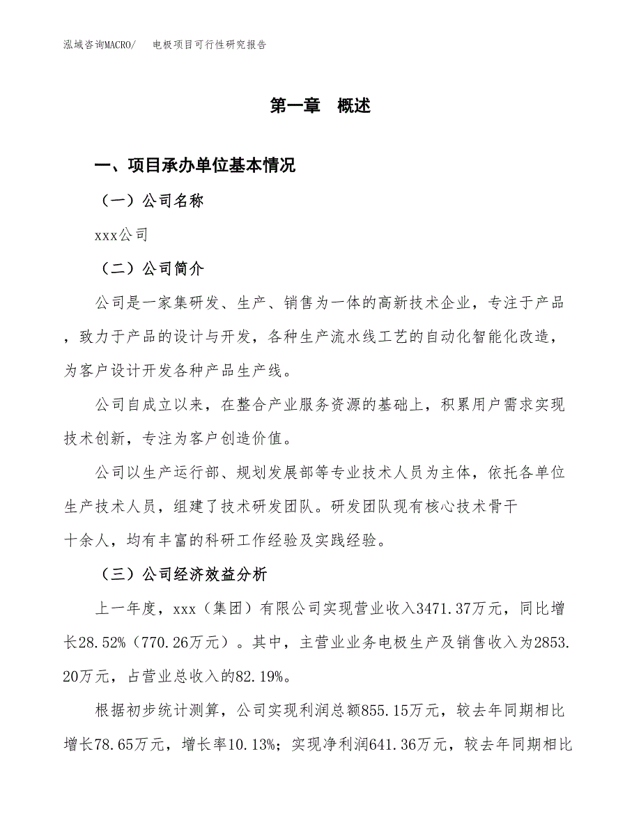 电极项目可行性研究报告（总投资2000万元）（11亩）_第3页