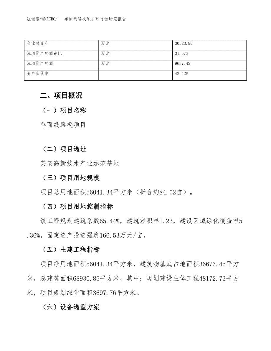 单面线路板项目可行性研究报告（总投资17000万元）（84亩）_第5页