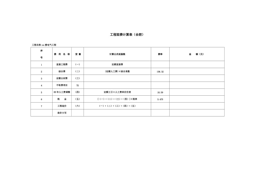 分部分项工程工程量清单计算表_第3页