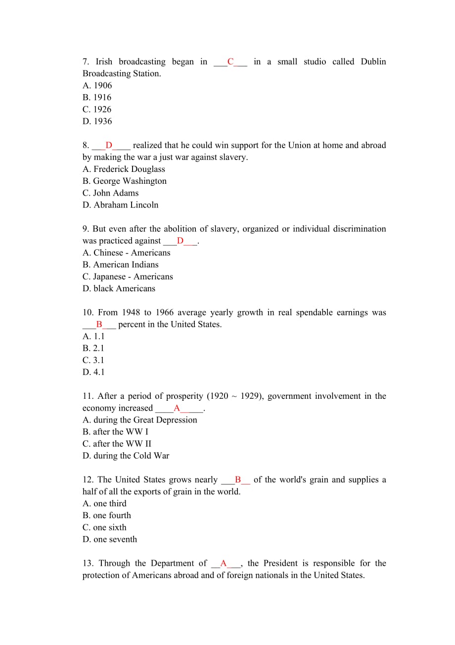 英美文化真题练习.doc_第2页