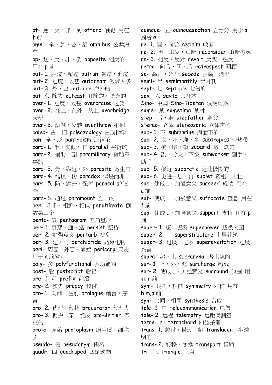 高中英语词根词缀表doc.doc_第3页