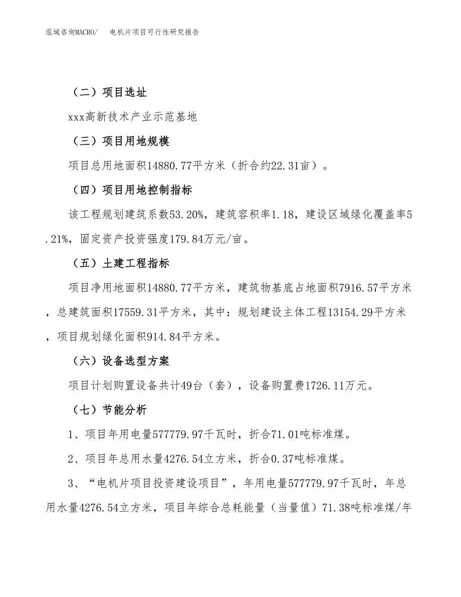 电机片项目可行性研究报告（总投资5000万元）（22亩）_第5页