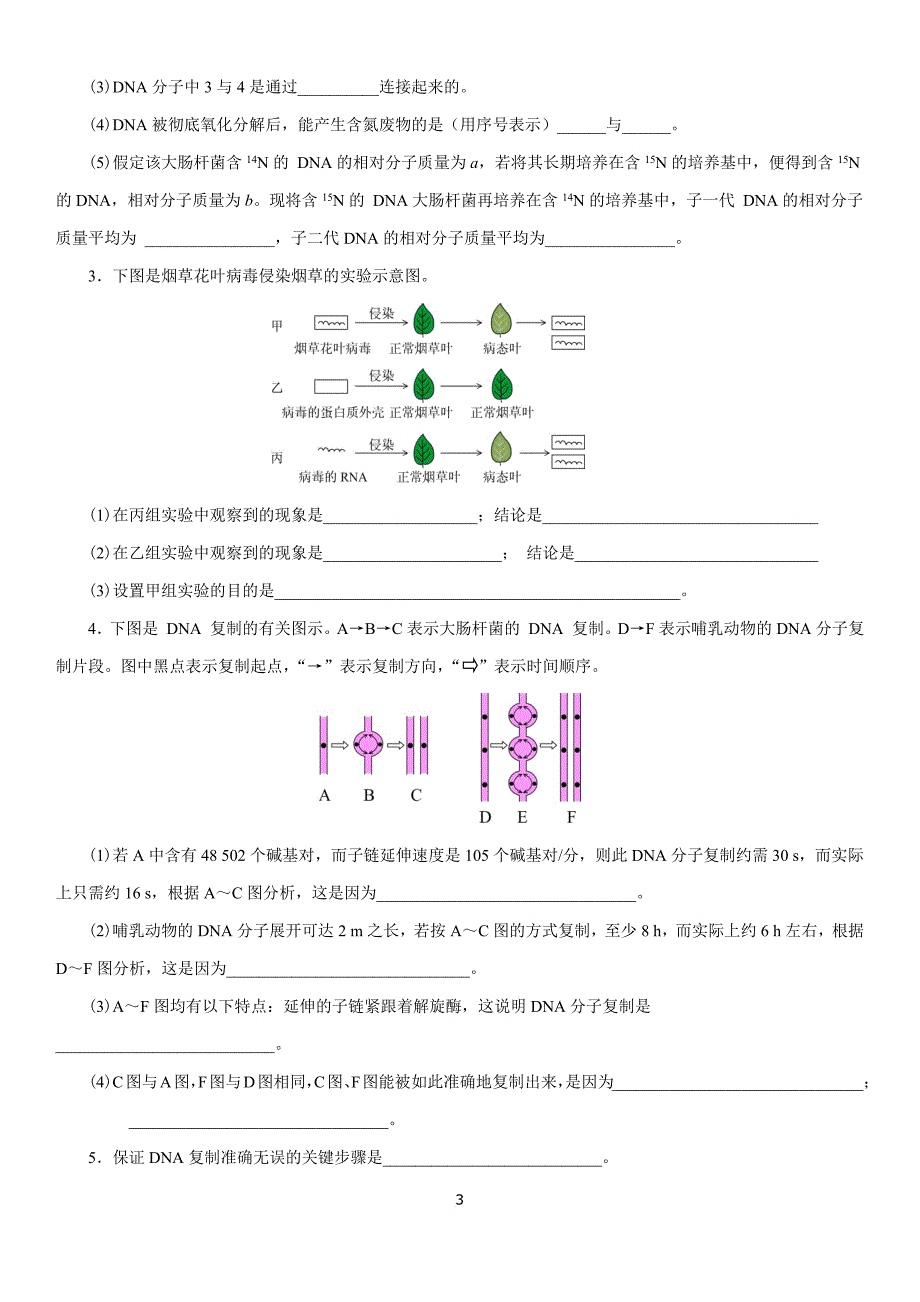 高中生物必修2第三章测试题.doc_第3页