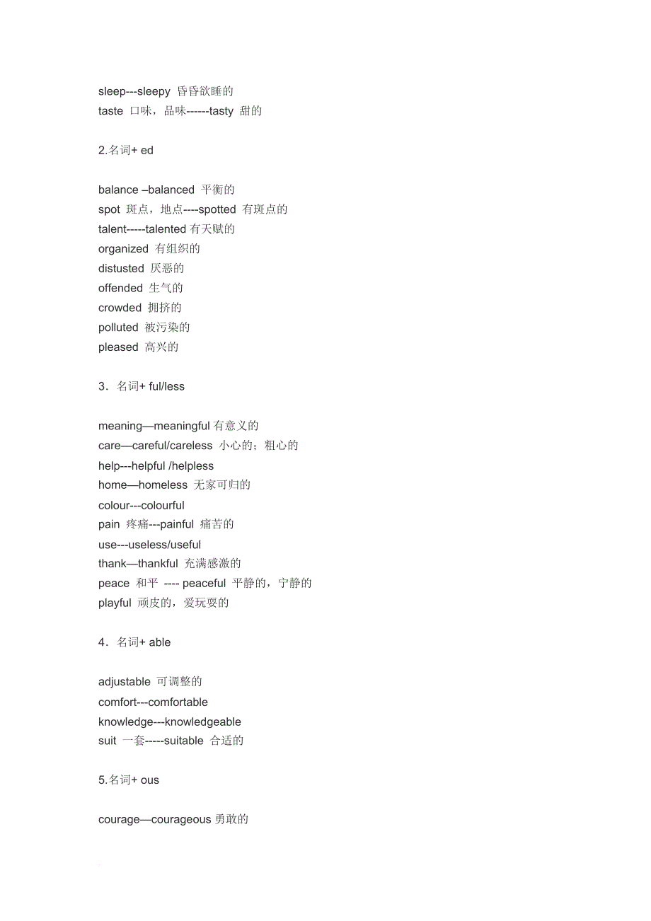 高考英语语法填空常用词形转化(超实用).doc_第4页