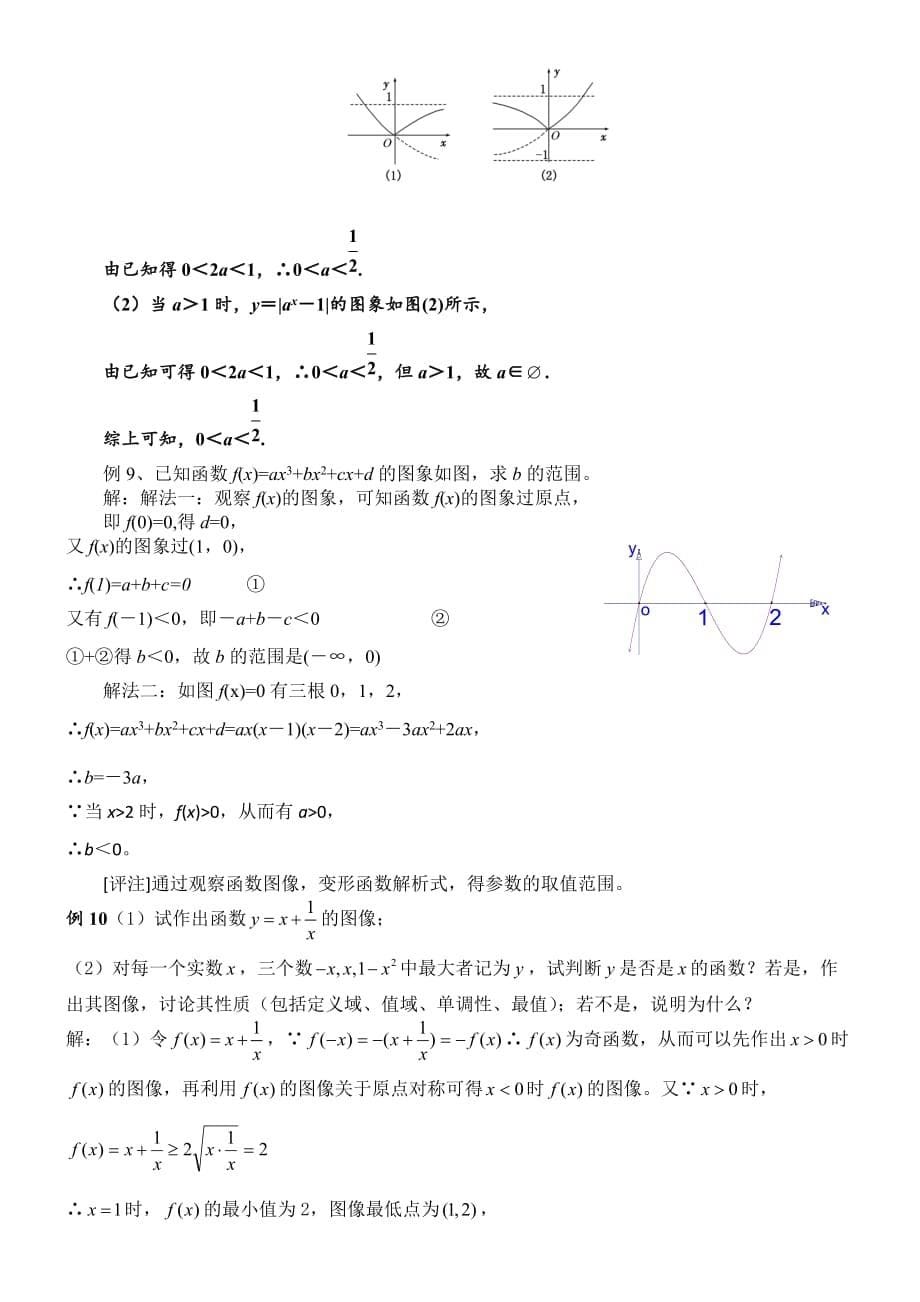 高中数学复习专题一---函数图象问题.doc_第5页