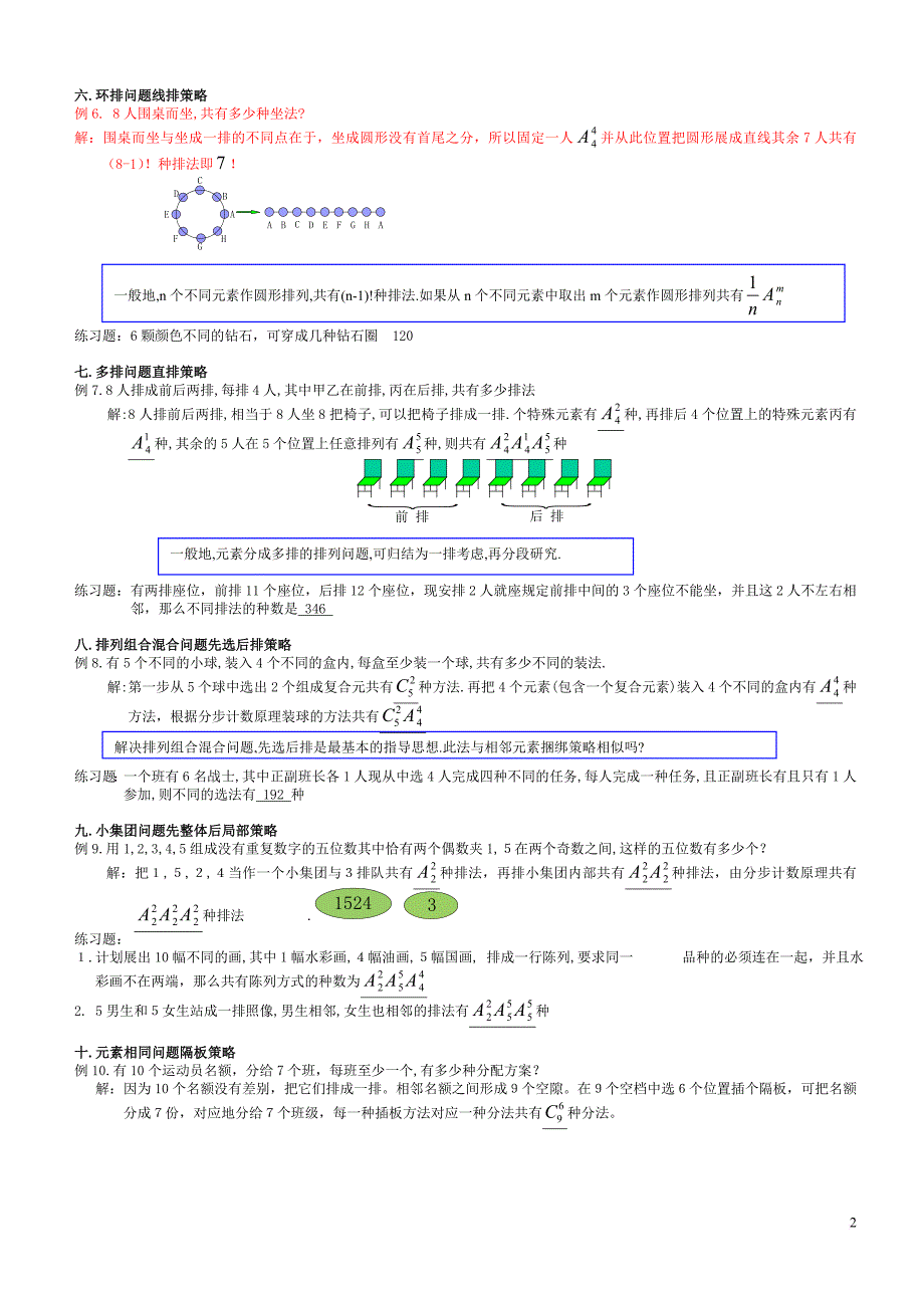 高中数学排列组合经典题型全面总结版.doc_第2页