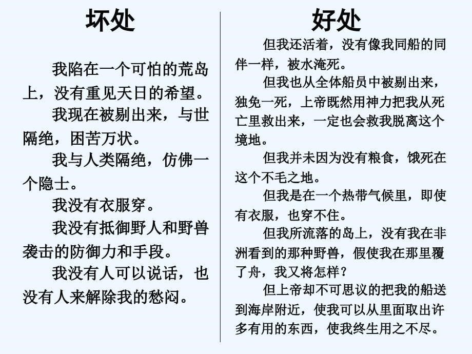 语文人教版六年级下册唐瑶《鲁滨孙漂流记》课件_第5页