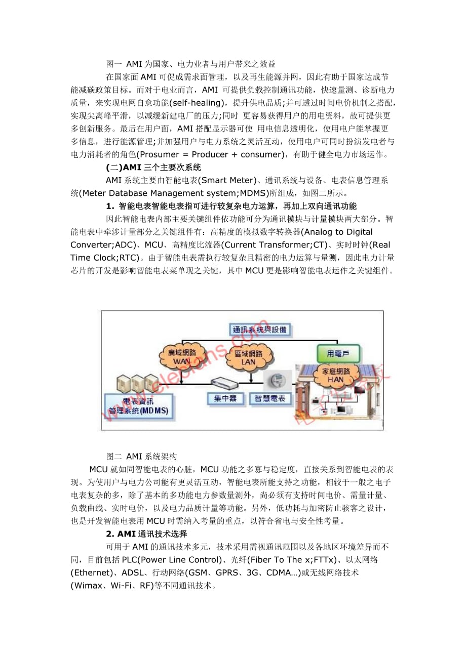 采用AMI系统构架的智能电表系统介绍_第2页