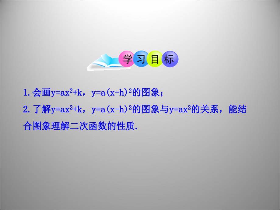 正版名校教师上课用课件人教九上数学26.1.3-二次函数y=a(x-h)2+k的图象-第1课时_第2页