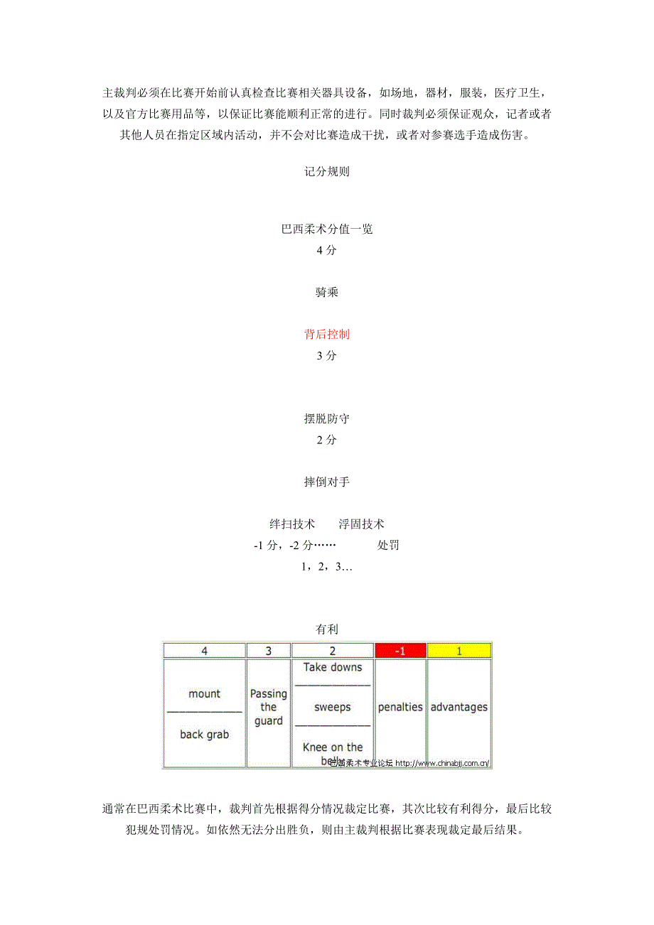 巴西柔术比赛规则完整中文版资料_第4页