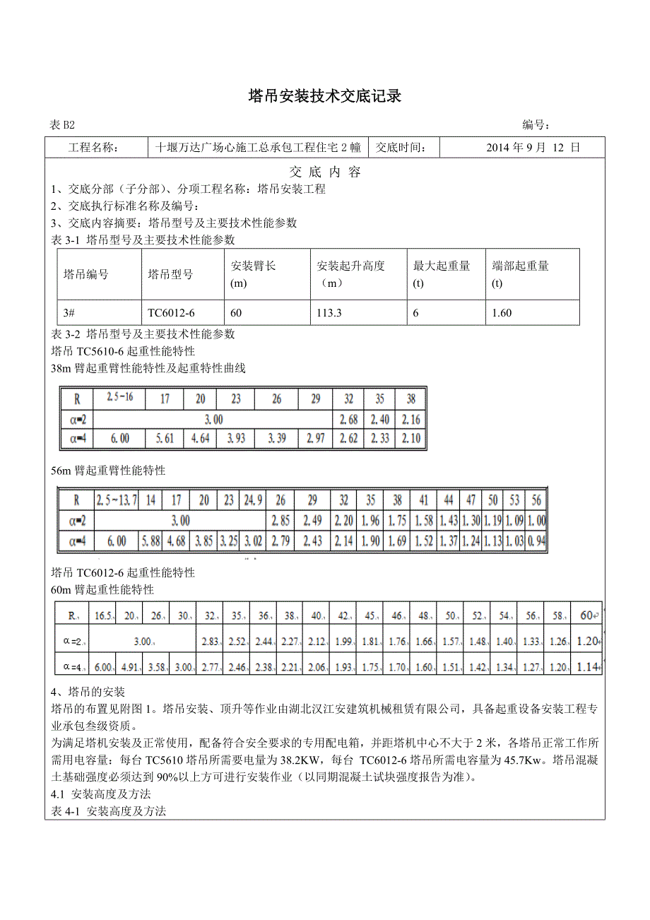 塔吊安装技术交底资料_第1页