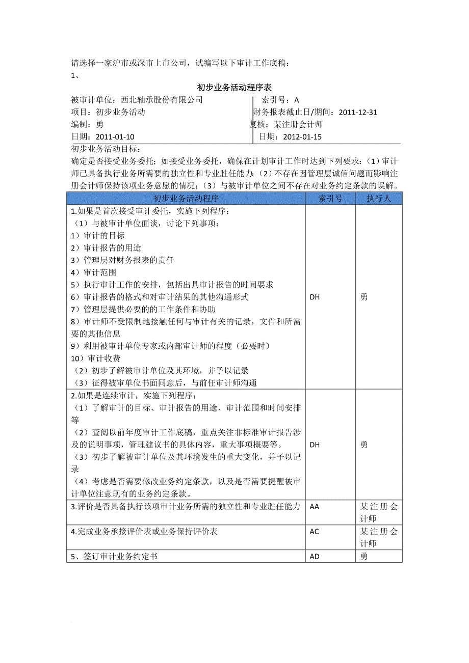 目前唯一一份编制完整的审计工作底稿.doc_第1页