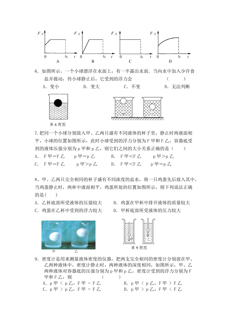 浮力专题复习讲义(修).doc_第2页