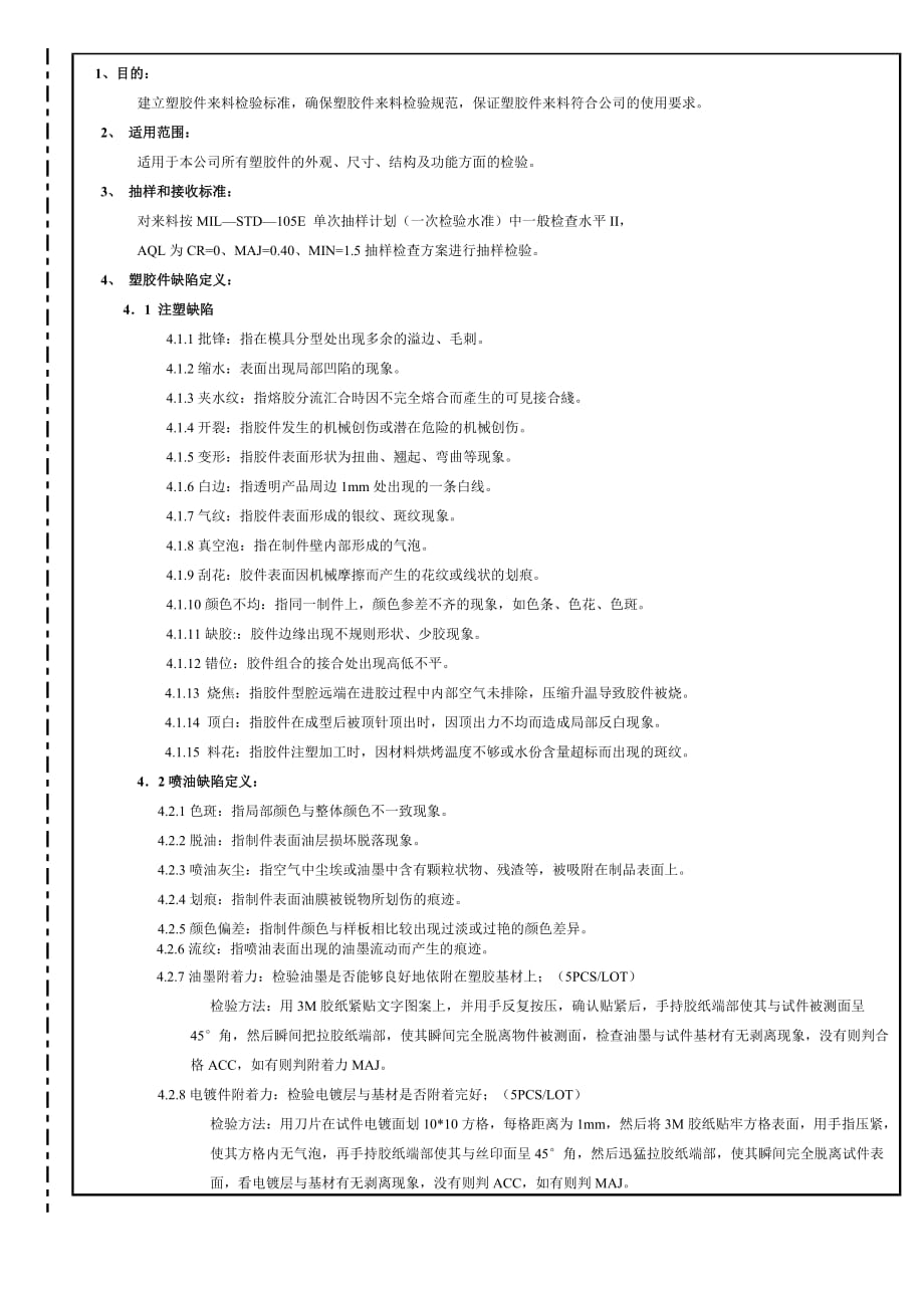 塑胶件检验标准资料_第1页