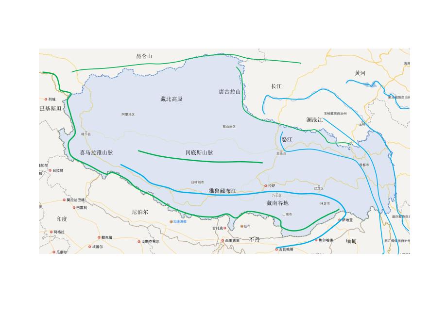 全国各省河流山脉城市图a资料_第1页