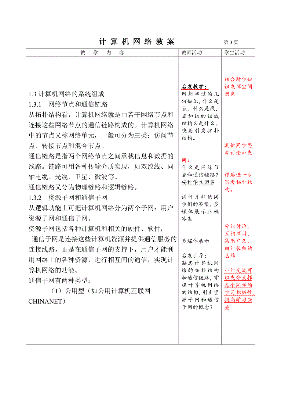 计算机网络系统组成和分类授课教案全解_第3页