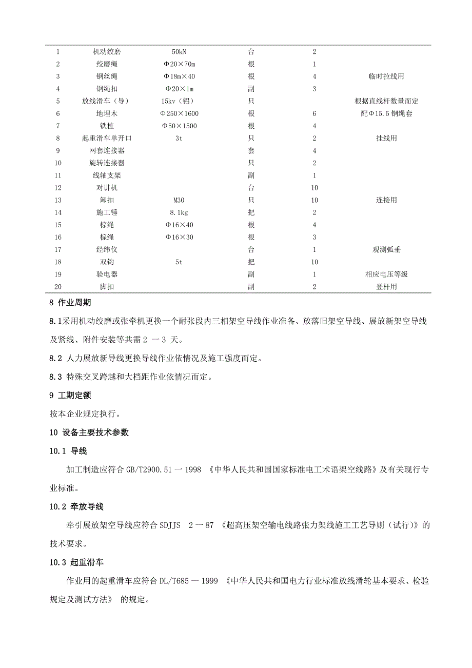 输电线路更换导线作业指导书_第4页