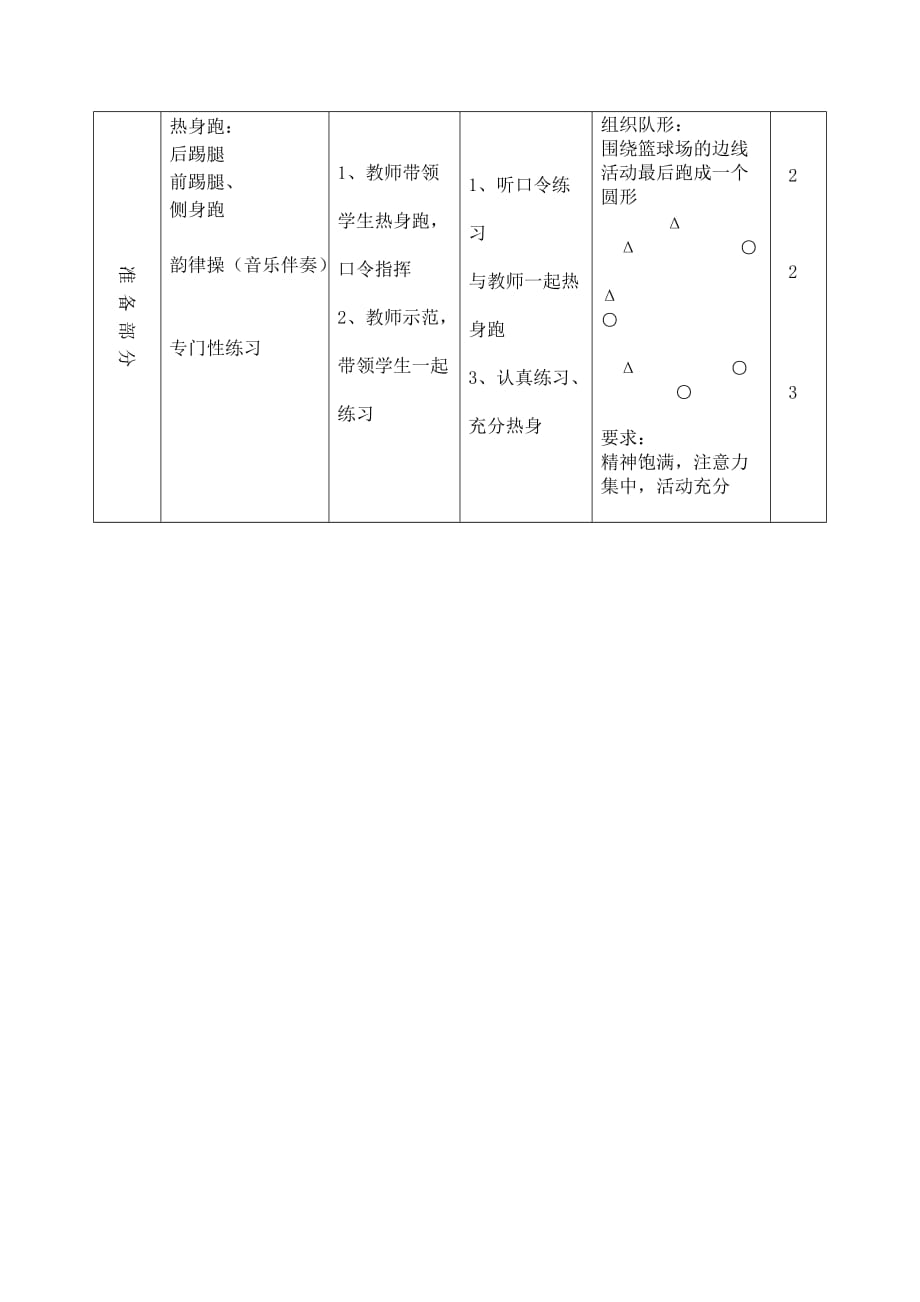 小学四年级体育快速跑教学设计资料_第4页