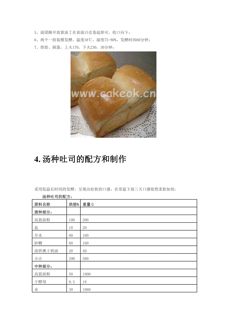 烘焙配方大全之30款吐司面包的烘焙制作方法.doc_第4页