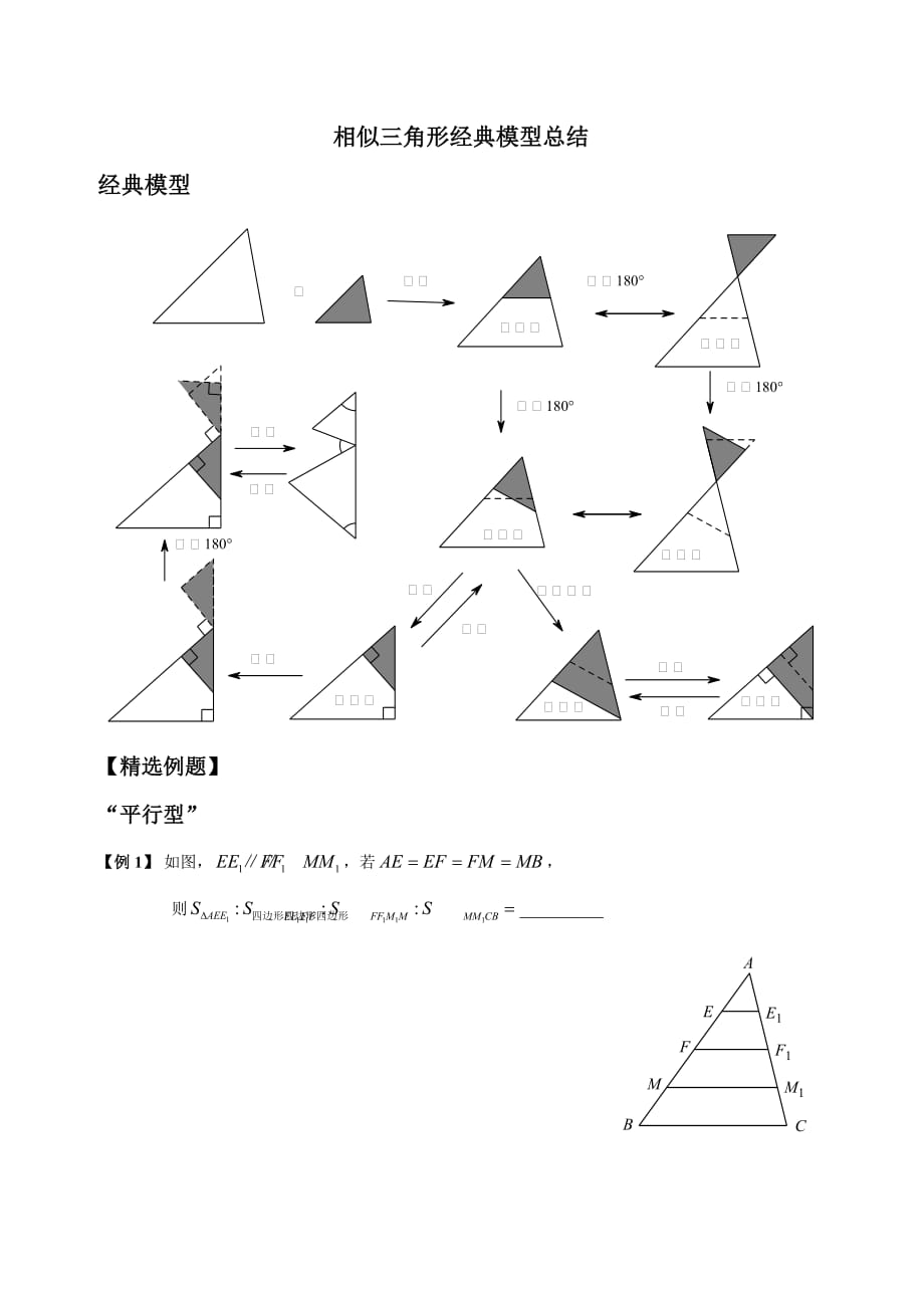 相似三角形-经典模型总结与例题分类.doc_第1页