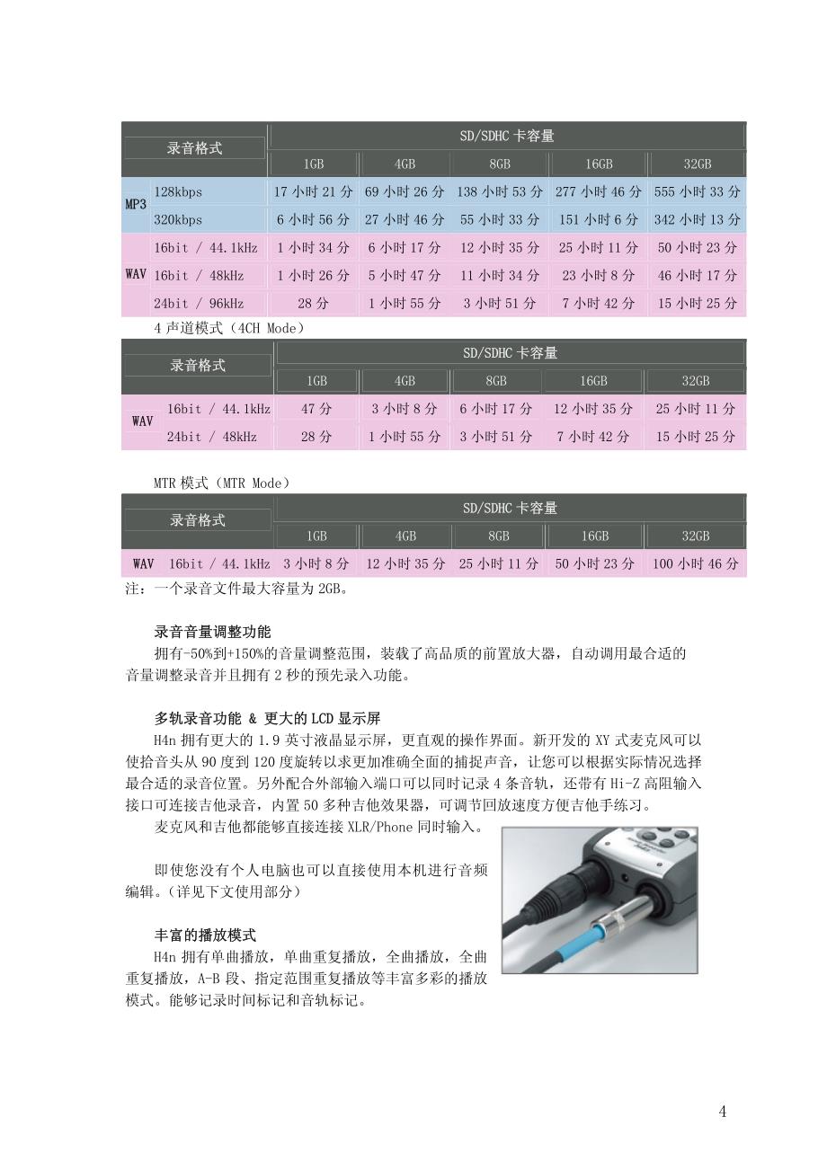 h4n-中文说明书_第4页