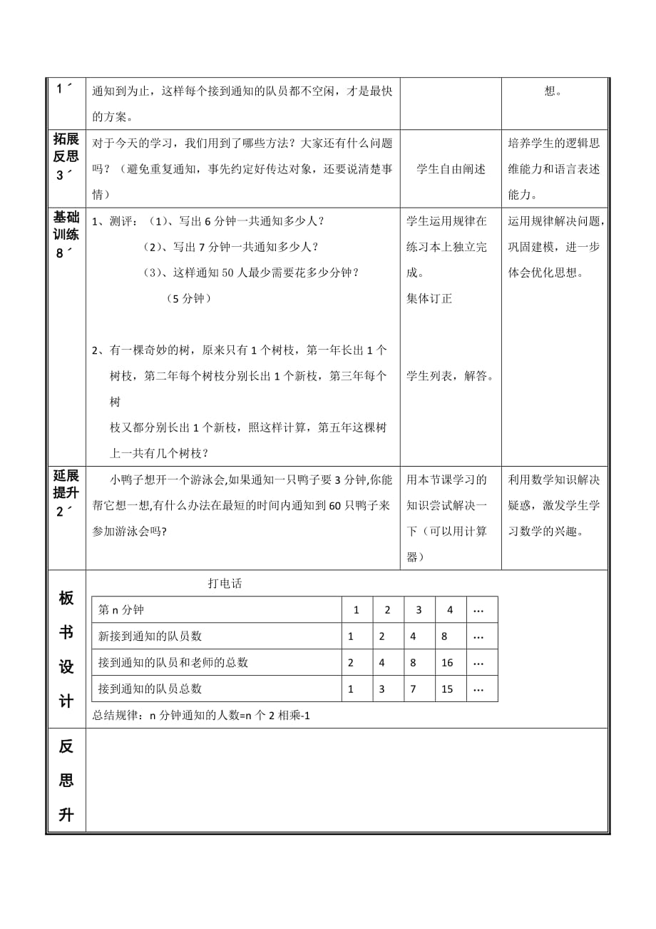 数学人教版五年级下册第六单元《打电话》_第3页